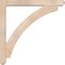Ekena Millwork Thorton Craftsman Smooth Bracket w/ Offset Brace, Douglas Fir, 5 1/2"W x 42"D x 42"H BKT0604X42X42THR04SDF - alternate 2